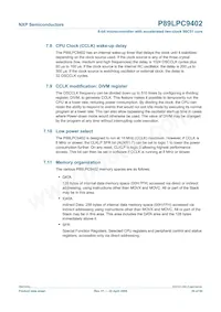 P89LPC9402FBD Datasheet Pagina 20