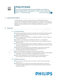 P89LPC9408FBD Datasheet Copertura