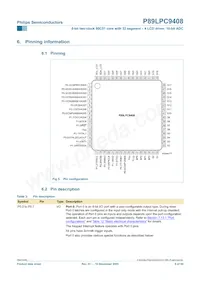 P89LPC9408FBD Datasheet Page 6