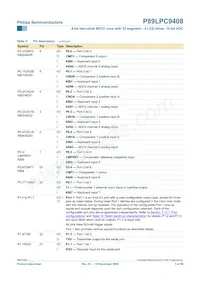 P89LPC9408FBD Datasheet Page 7