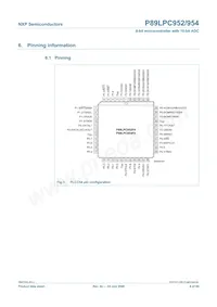 P89LPC954FBD48 Datasheet Page 6