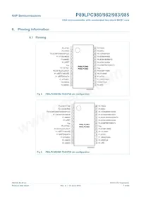 P89LPC985FDH Datasheet Pagina 7