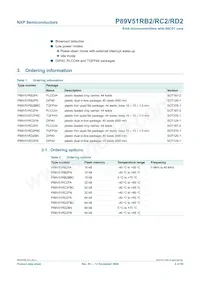 P89V51RB2BBC Datasheet Pagina 2