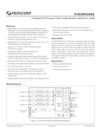 PI7C9X9204SLFDEX Datenblatt Cover