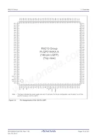 R5F52105BDFP#30 Datasheet Page 19