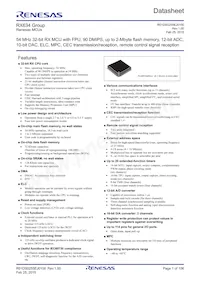 R5F5634BYDFB#30 Datasheet Cover