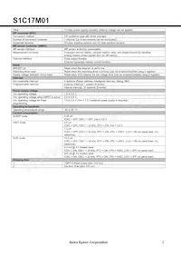 S1C17M01F00C100 Datasheet Page 2