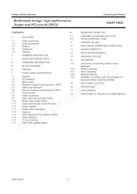 SAA7146AH/V4 Datasheet Pagina 2