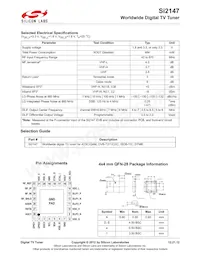 SI2147-A30-GM Datasheet Pagina 2