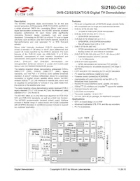 SI2160-C60-GM Datasheet Copertura