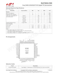 SI21602-C60-GM Datasheet Page 2