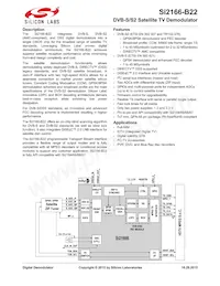 SI2166-B22-GM Datasheet Cover