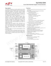 SI21662-D60-GMR Datasheet Cover