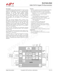 SI2168-D60-GMR Datasheet Copertura