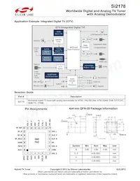 SI2178-A20-GM Datasheet Page 2