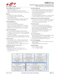 SIM3U167-B-GQR Datasheet Cover