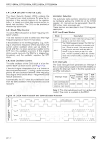 ST72C215G2M3 Datasheet Pagina 22