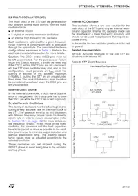 ST72F264G1B5 Datasheet Page 21