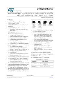 STM32G071RBT6 Datasheet Cover