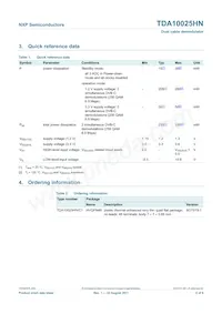 TDA10025HN/C1 Datasheet Page 2