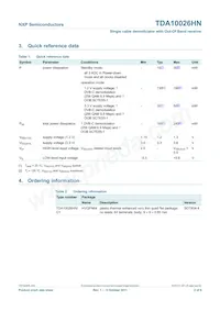 TDA10026HN/C1 Datasheet Page 2