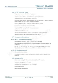 TDA9898HN/V3 Datasheet Pagina 17