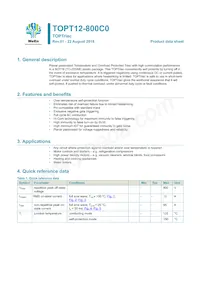 TOPT12-800C0 Datasheet Cover