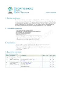 TOPT16-800C0 Datasheet Cover