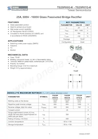 TS25P07G-K D2G Datasheet Cover