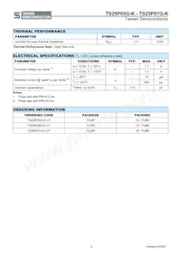 TS25P07G-K D2G Datasheet Page 2