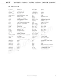 UPD70F3036HYGC-8EU-A Datasheet Page 7