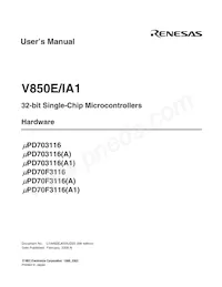 UPD70F3116GJ-UEN-A數據表 頁面 3