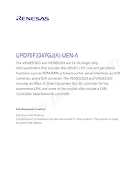 UPD70F3347GJ(A)-UEN-A Datenblatt Cover