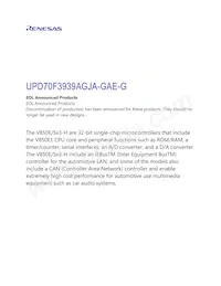 UPD70F3939AGJA-GAE-G Datasheet Copertura