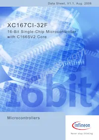 XC167CI32F40FBBAKXUMA1 Datenblatt Cover