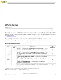 XC68C812A4PVE5 Datasheet Page 3