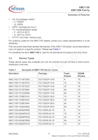XMC1100T038F0064AAXUMA1 Datenblatt Seite 9