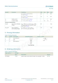 Z0103NA0QP Datasheet Page 2