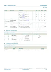 Z0107MN0 Datasheet Page 2