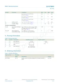 Z0107MN0 Datasheet Pagina 2