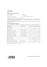ZXFV401N16TA Datasheet Page 2