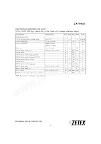 ZXFV401N16TA Datasheet Page 3