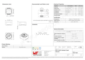 744771001 Datasheet Copertura