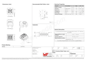 7448640399 Datasheet Cover