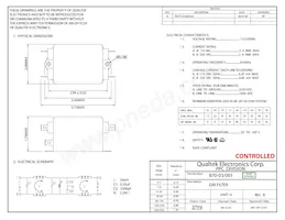 870-03/001 Datasheet Cover