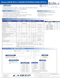 ABLS-LR-19.6608MHZ-T Datasheet Cover