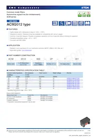 ACM2012-121-2P-T001 Datasheet Cover