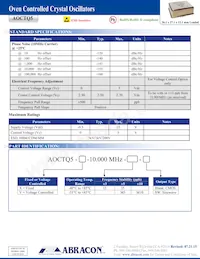 AOCTQ5-V-10.000MHZ-M5-SW Datasheet Pagina 2