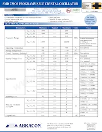 AP3S-24.000MHZ-E-R Datasheet Cover