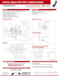 AXS-2520-04-11 Datasheet Cover